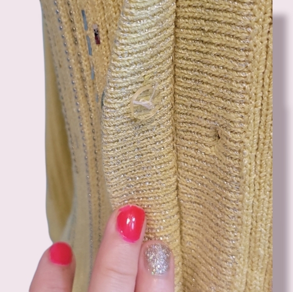 Marni Knits Vintage Angora Yellow Sweater sz Small - Picture 7 of 13